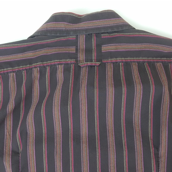 Guess Quality Striped Button Shirt French Cuff - Picture 7 of 8
